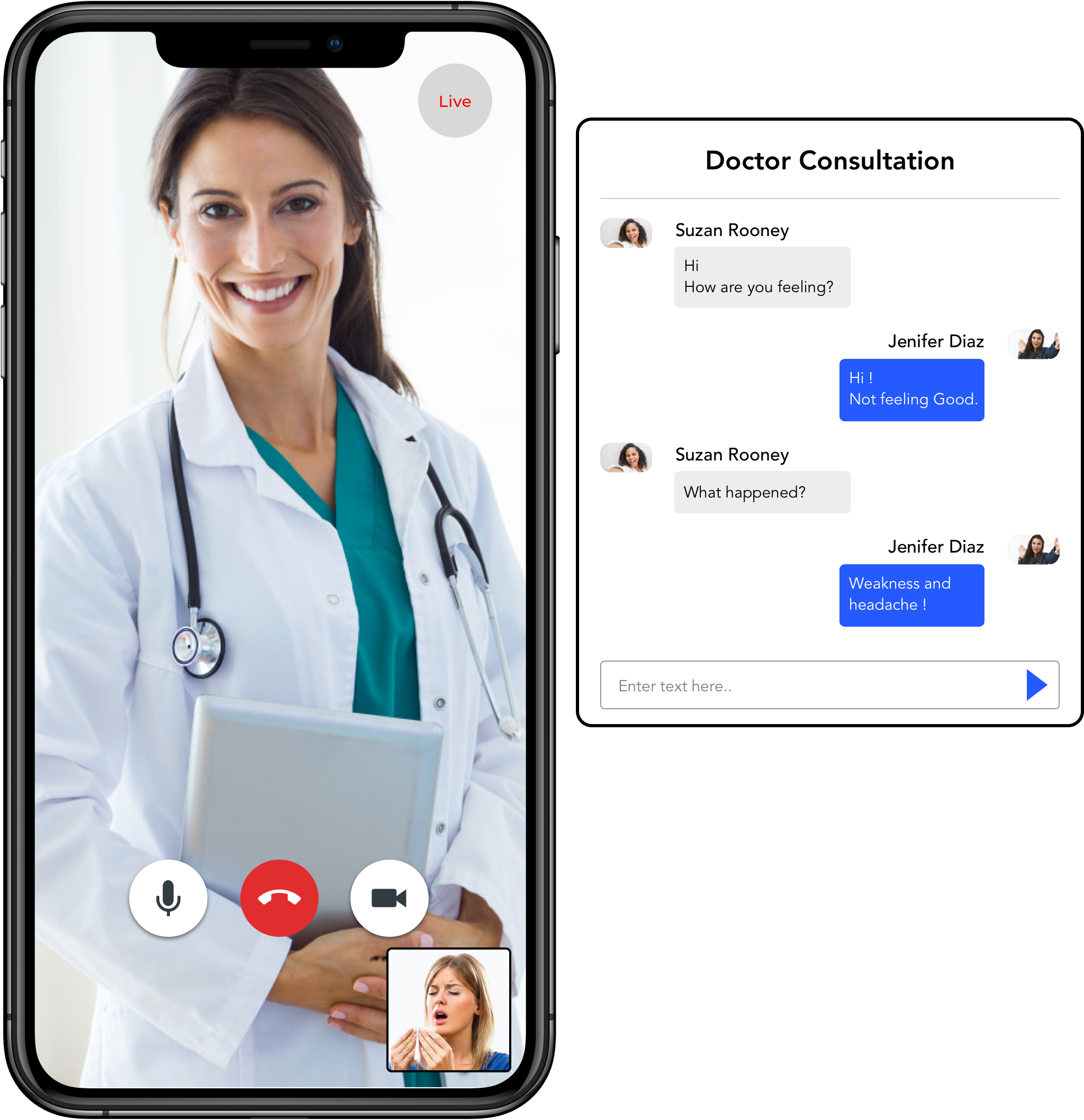 HQ live video streaming chat api for Healthcare